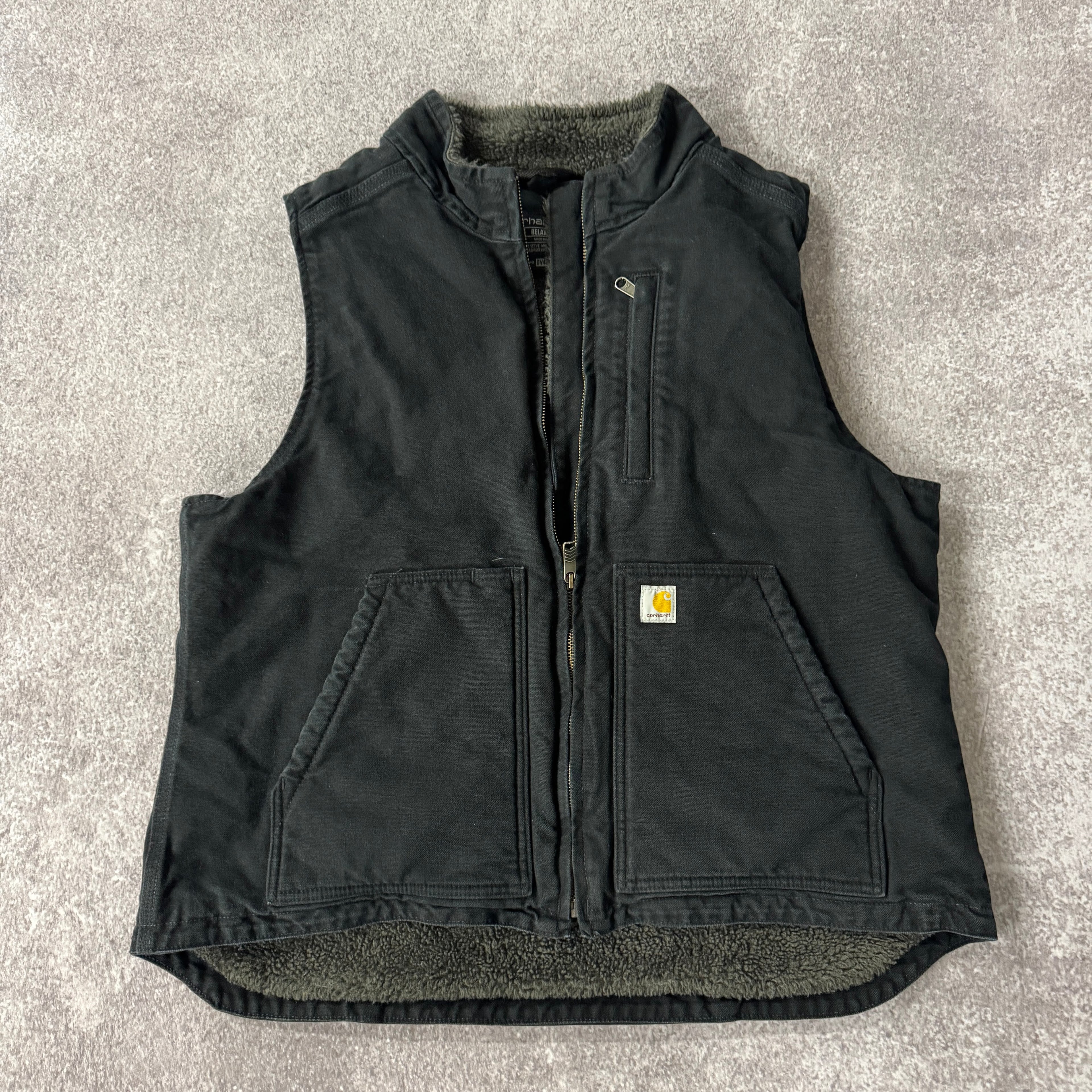 Y2K Carhartt Black Heavyweight Vest XL
