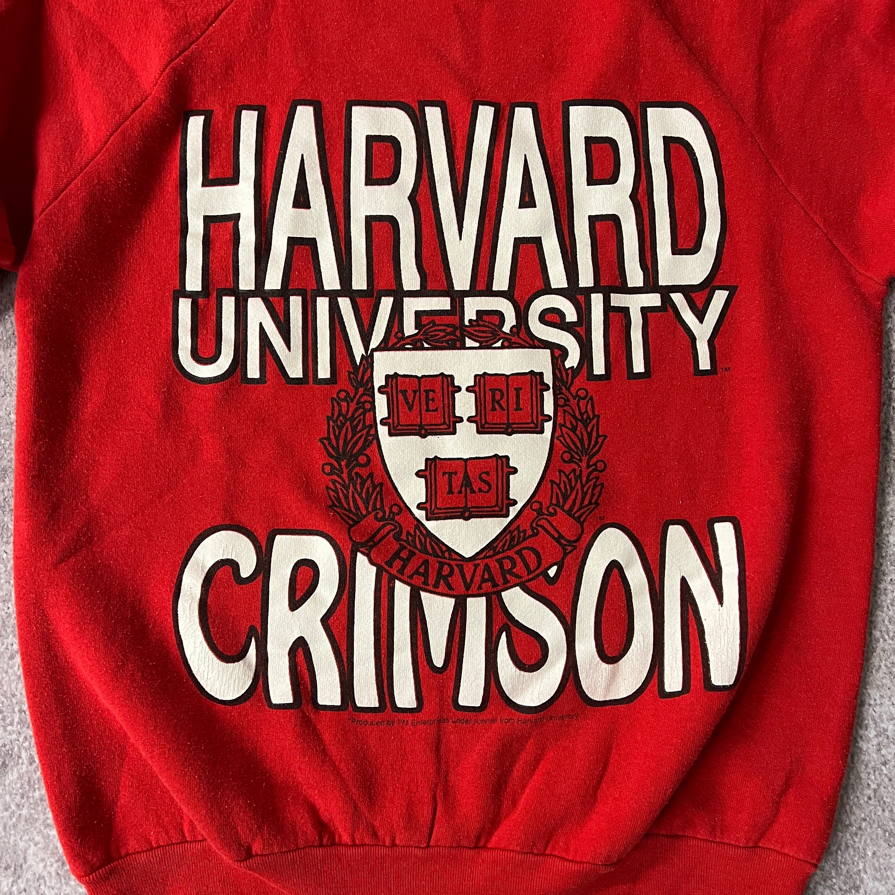 80s Fruit of the Loom College Big Logo Crewneck L