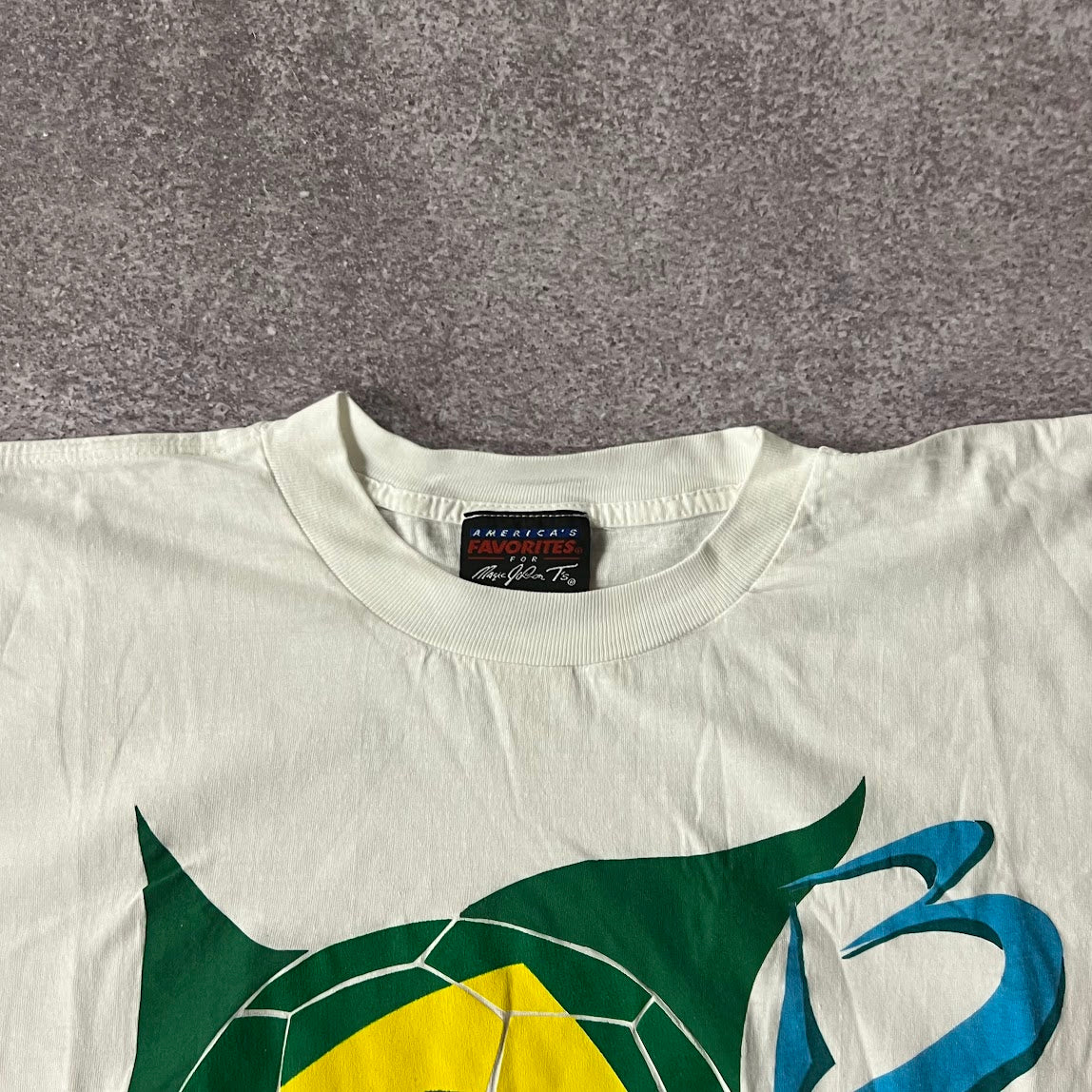 90s Brazil Magic Johnson T's Big Logo Tee L