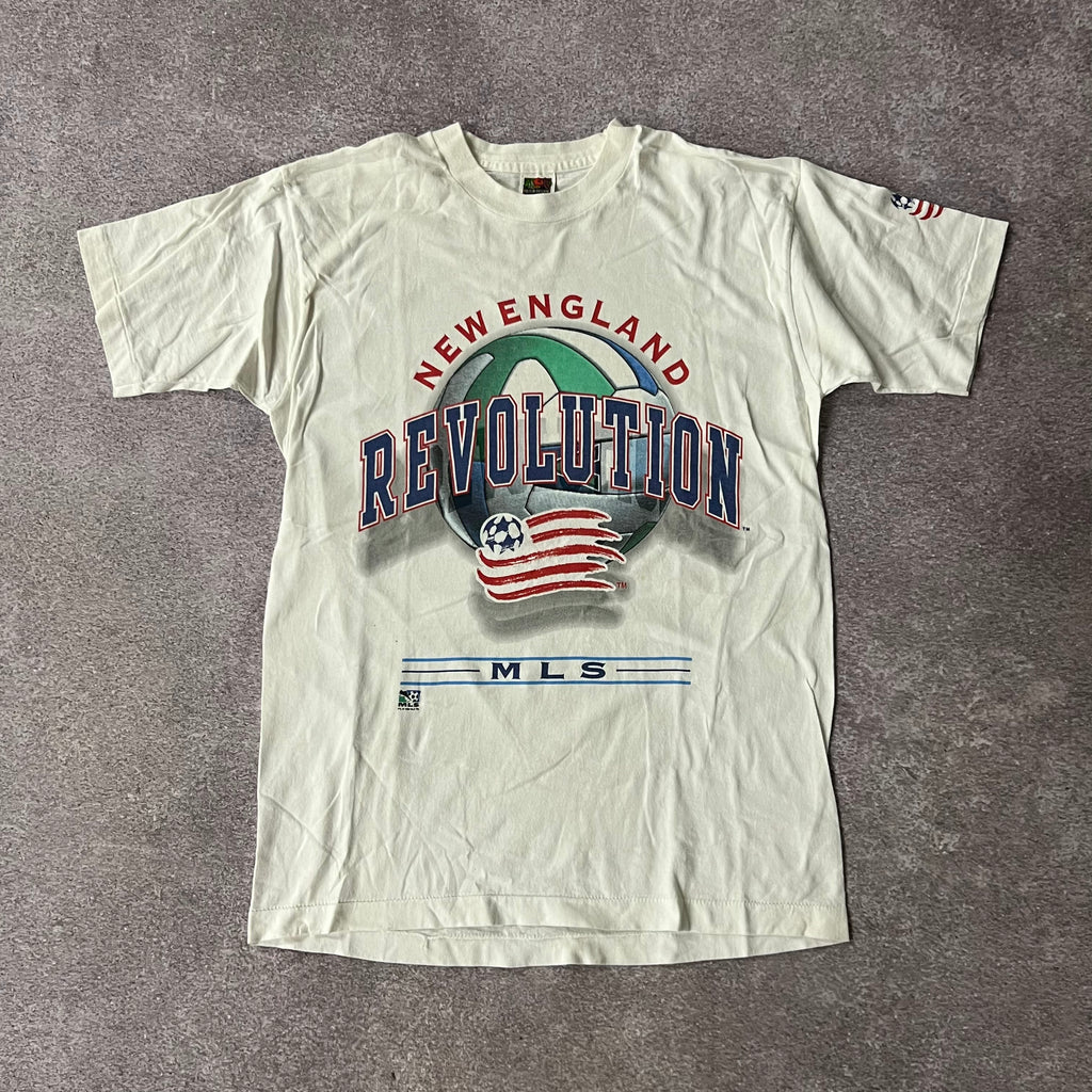 90s New England Revolution Fruit of the Loom Big Logo Tee L