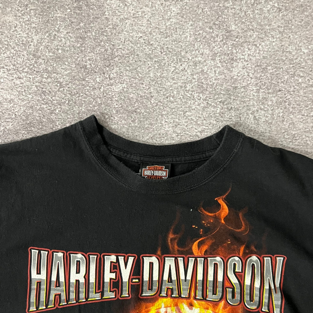 2010s Harley Davidson Palm Beach, Florida Worn In Tee L