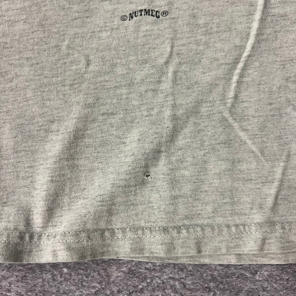 90s Miami Dolphins Nutmeg Mills Sun Faded Double Stitch Tee XL