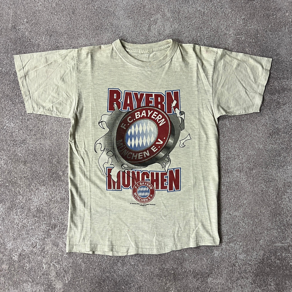 90s Nutmeg Mills Soccer Big Logo Tee M