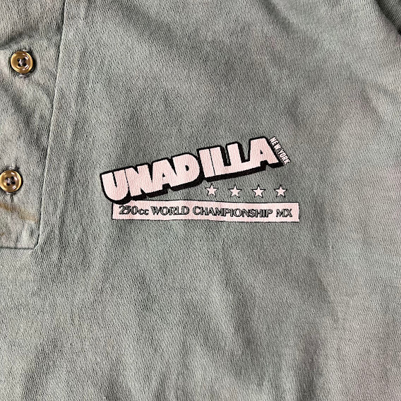 80s Unadilla NY 250cc World Championship Motocross Single Stitch Green Tee L
