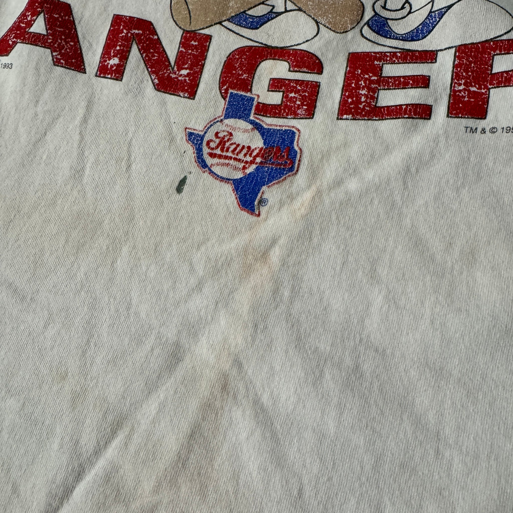 90s Texas Rangers Warner Brothers Texas Rangers Crossover Single Stitch Tee XL