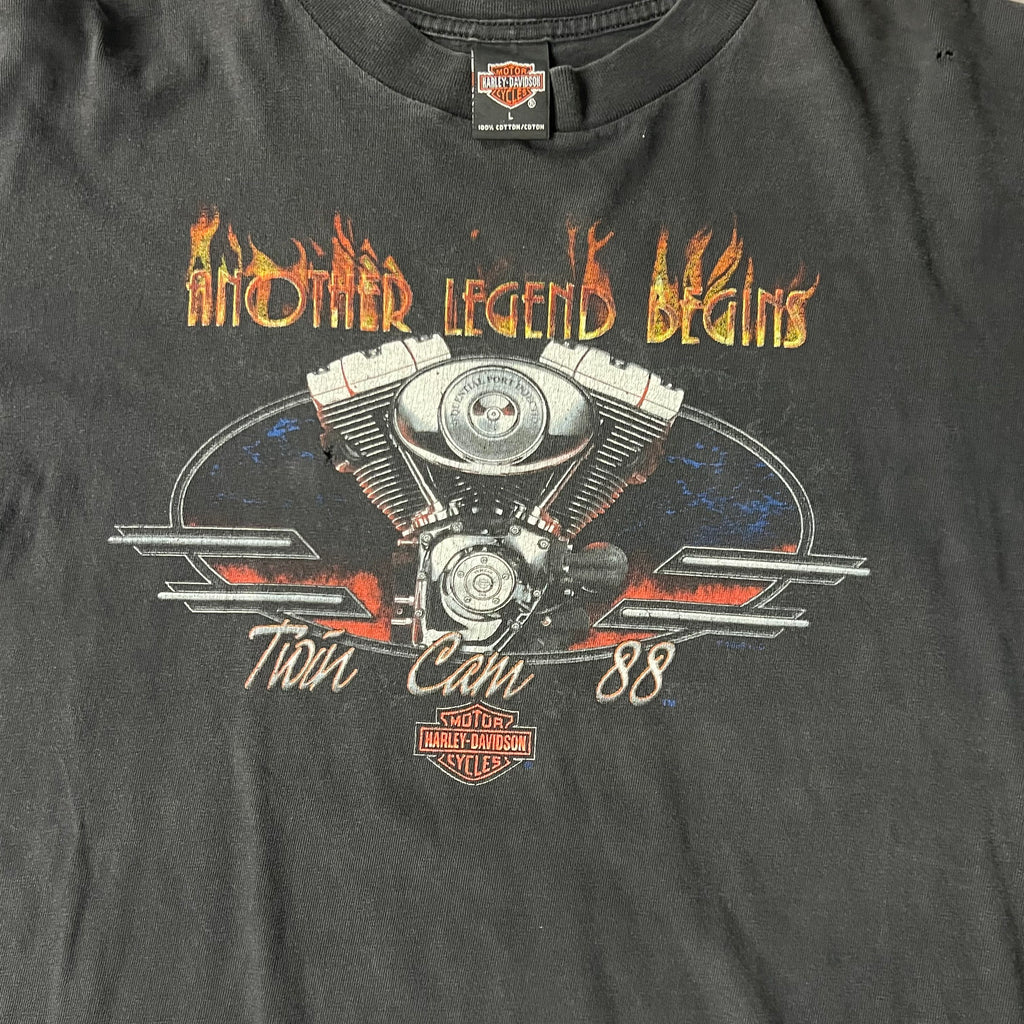 90s Harley Davidson Las Vegas, Nevada Worn In Tee L