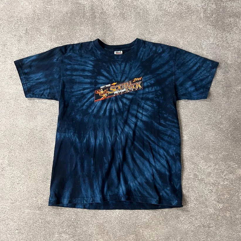 2001 Southwick MA Motocross All Over Print Big Logo Graphic Tee L