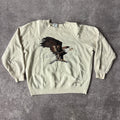 80s Gearing Up White Crewneck L