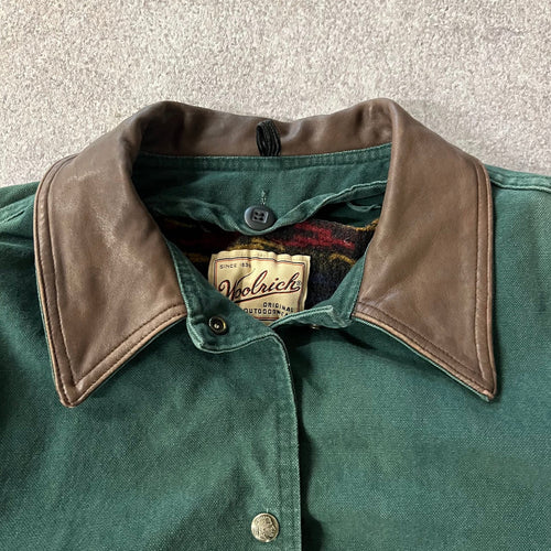 90s Woolrich Blanket Lined Made in USA Vintage Outdoor Jacket L