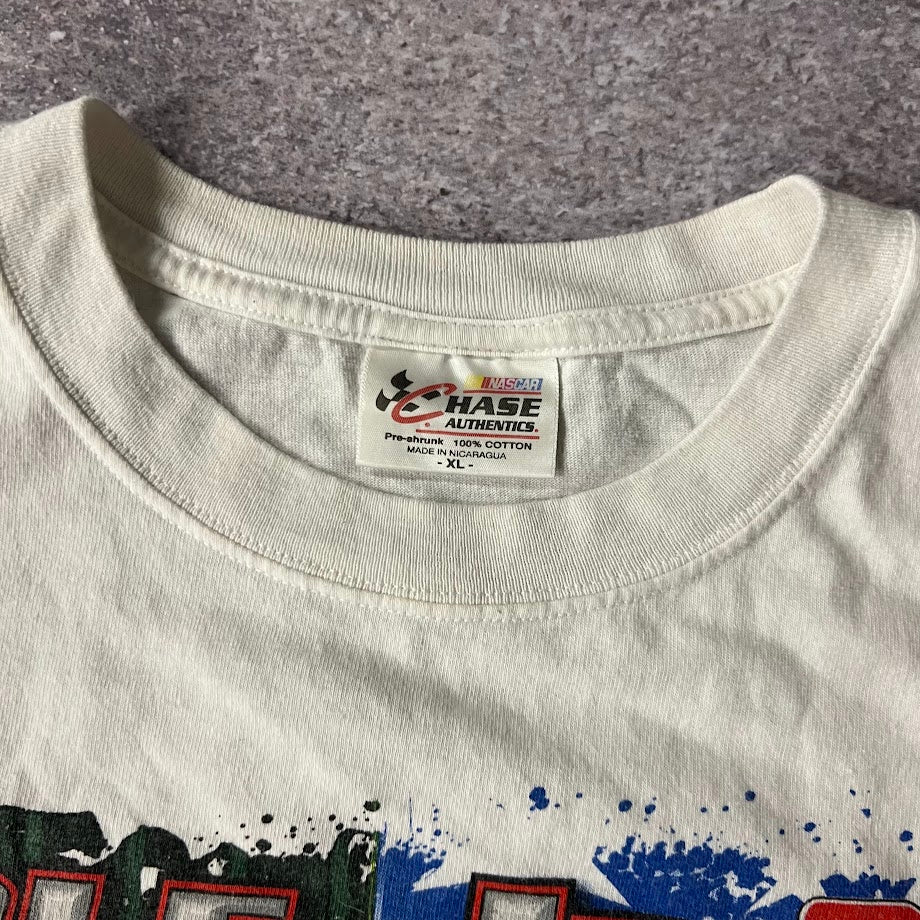 Y2K Dale Jr NASCAR Chase Authentics Big Logo Back Graphic Tee XL