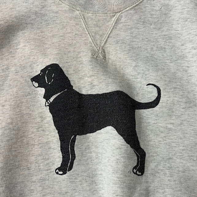 80s The Black Dog Big Logo Back Graphic Vintage Crewneck Sweatshirt L