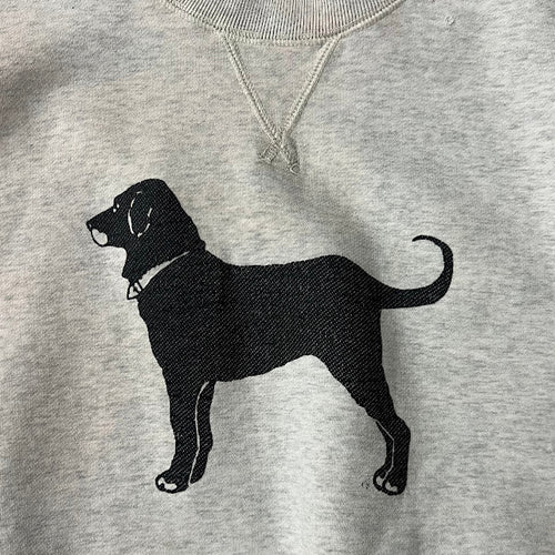 80s The Black Dog Big Logo Back Graphic Vintage Crewneck Sweatshirt L