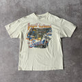 80s Harley Davidson El Paso Texas White Cracked Print Tee XL