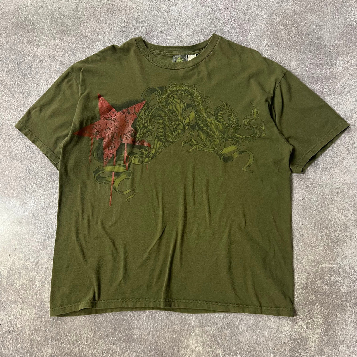Y2K Silver Strand Graphic Faded Double Stitch Vintage Tee XL