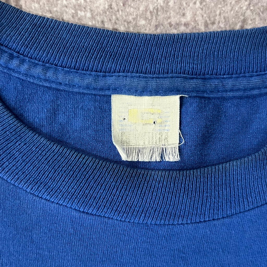 90s New York Giants Competitor Big Logo Single Stitch Tee L