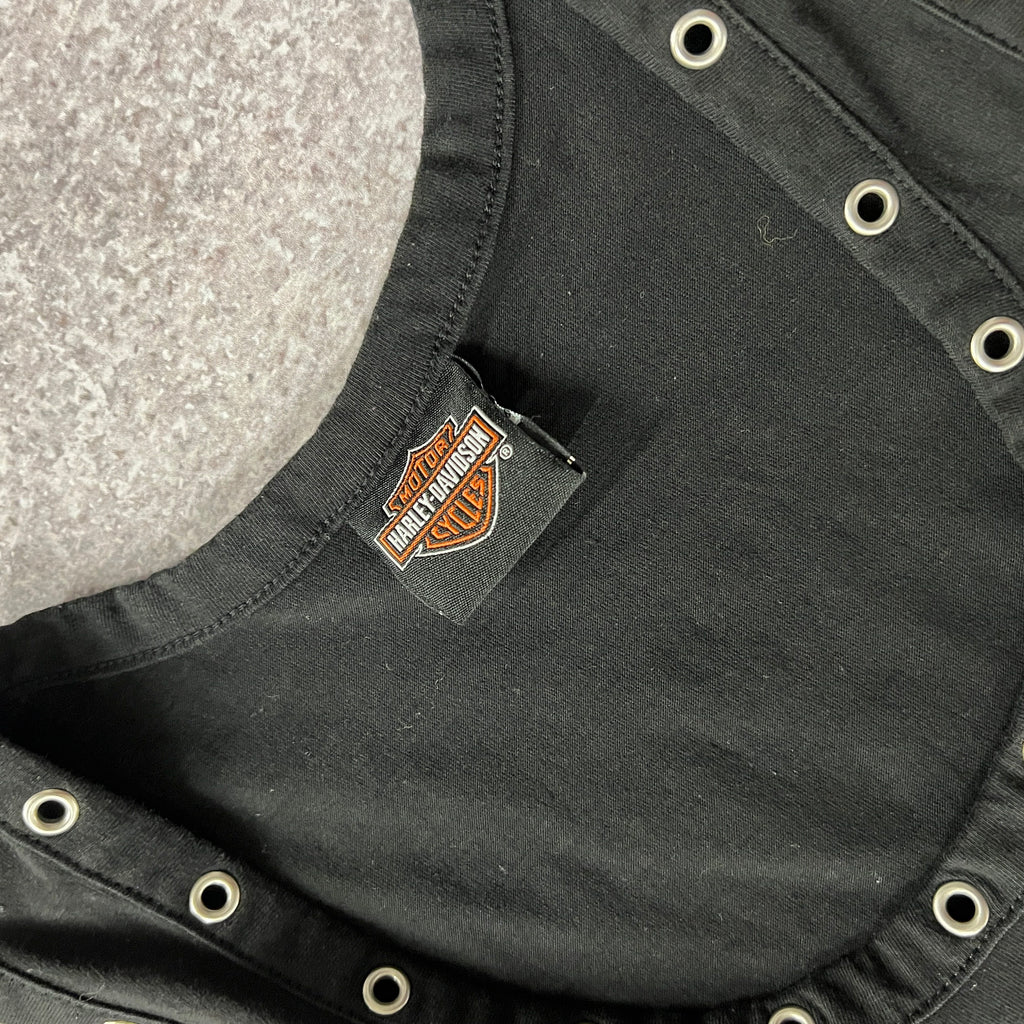 Y2K Harley Davidson Distressed Tank Top M