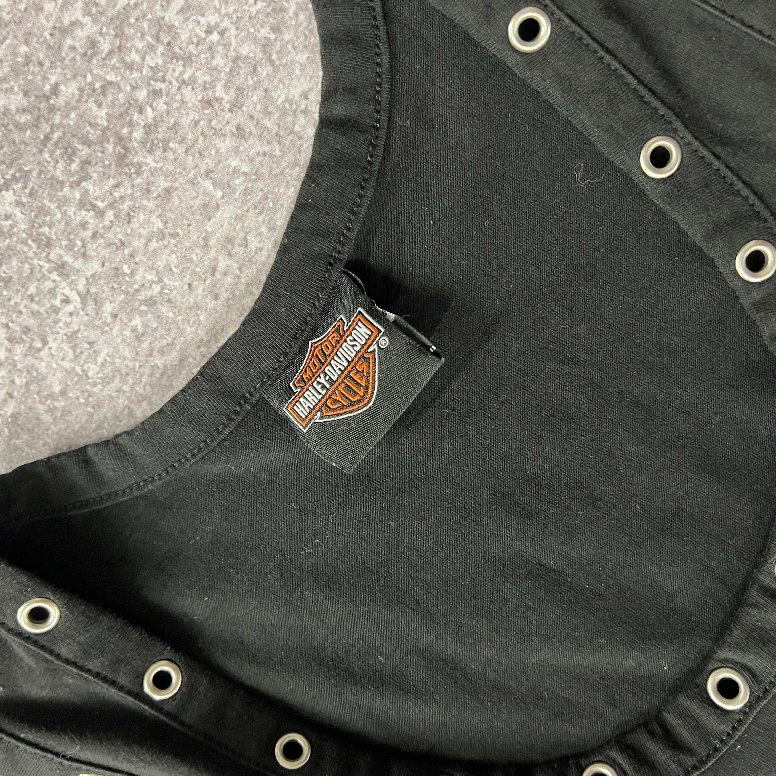 Y2K Harley Davidson Distressed Tank Top M