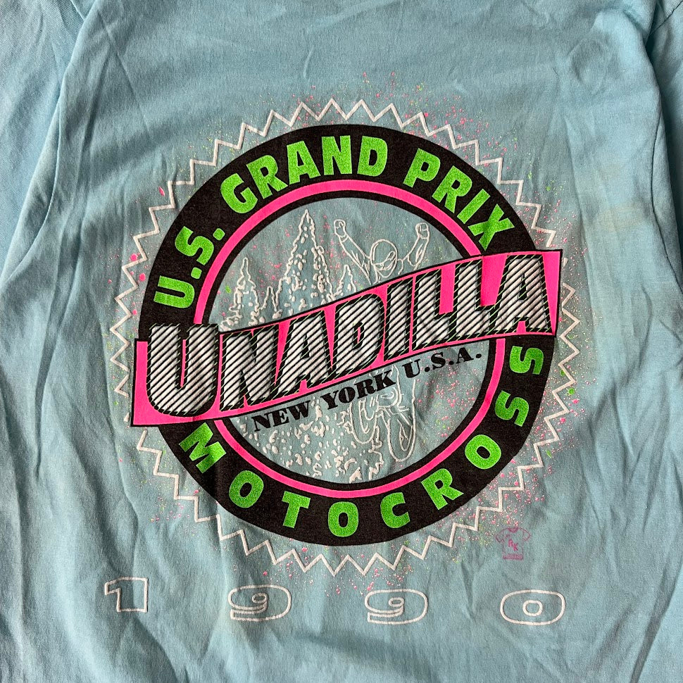 1990 Unadilla US Grand Prix Motocross Screen Stars Faded Single Stitch Tee M