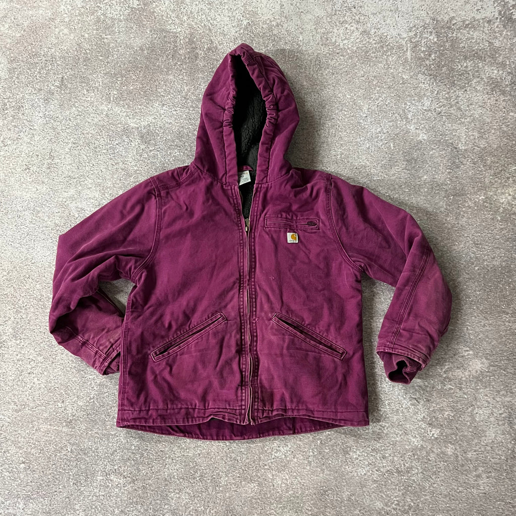 2020s Carhartt Plum Caspia Heavyweight Workwear Jacket L