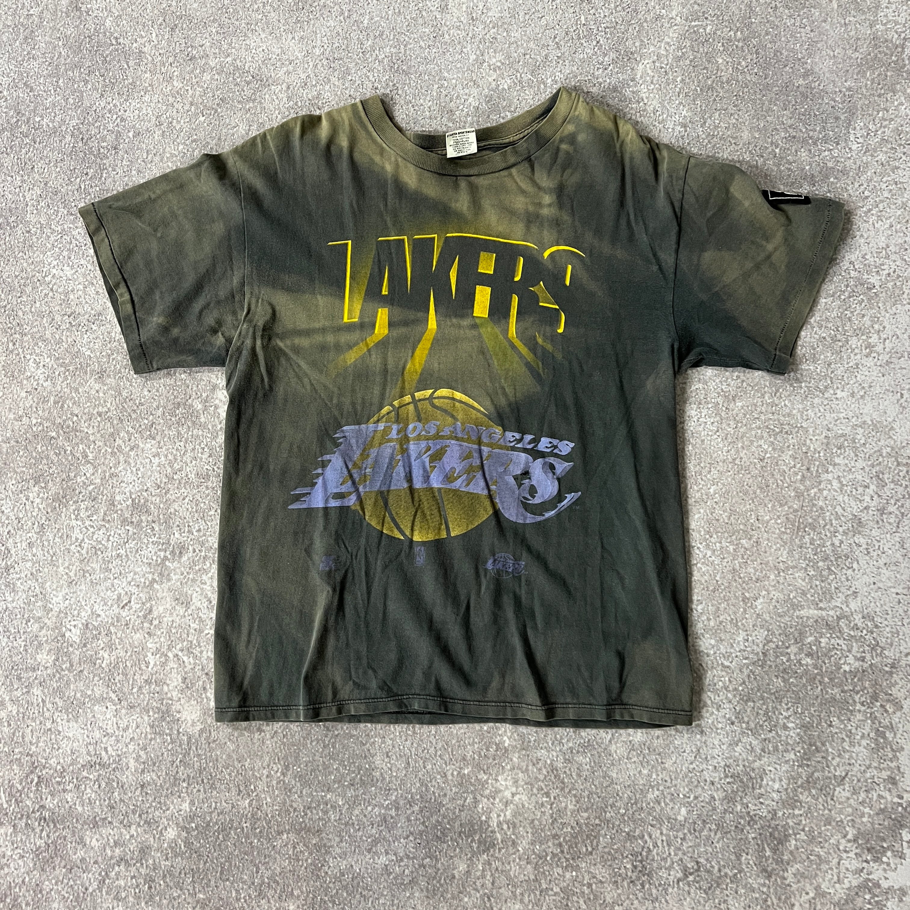 90s Los Angeles Lakers Starter Sun Faded Tee M