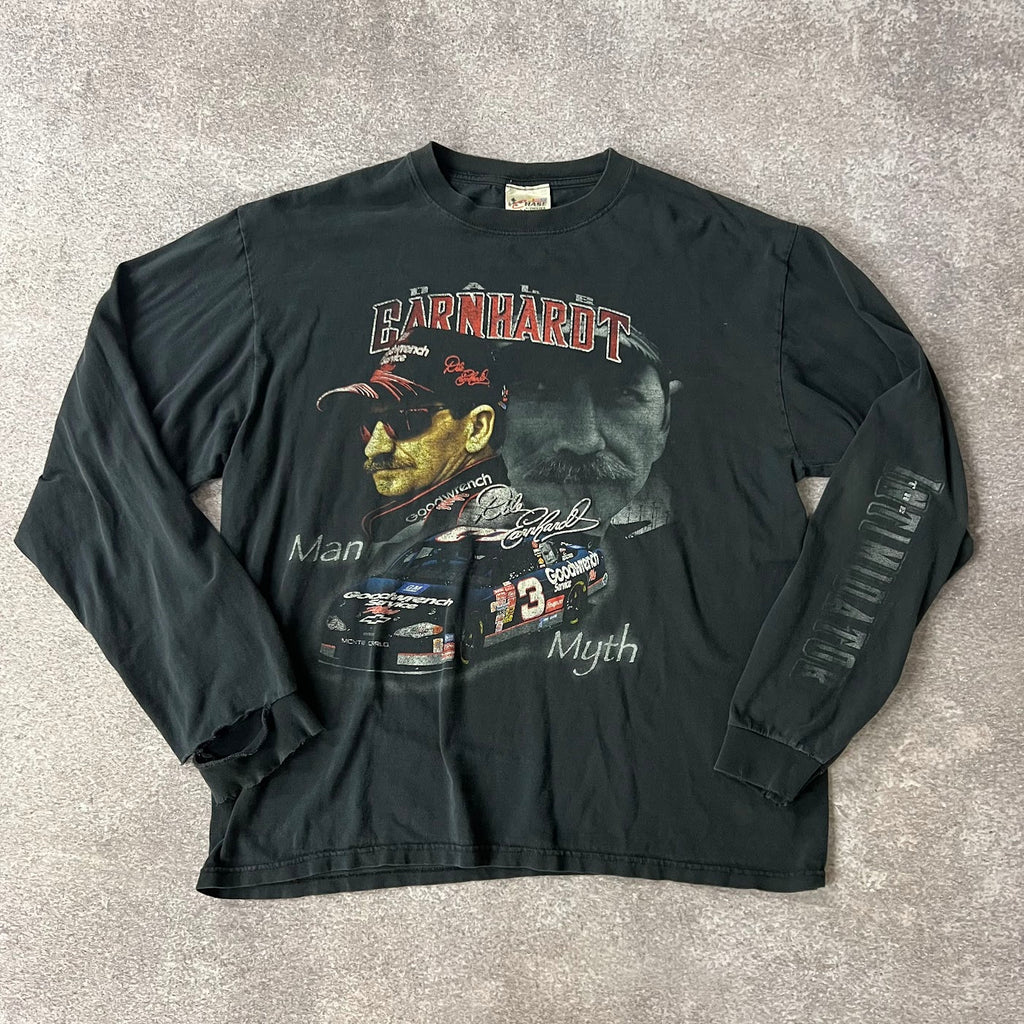 Y2K Dale Earnhardt NASCAR Chase Authentics Big Logo Long Sleeve Tee XL