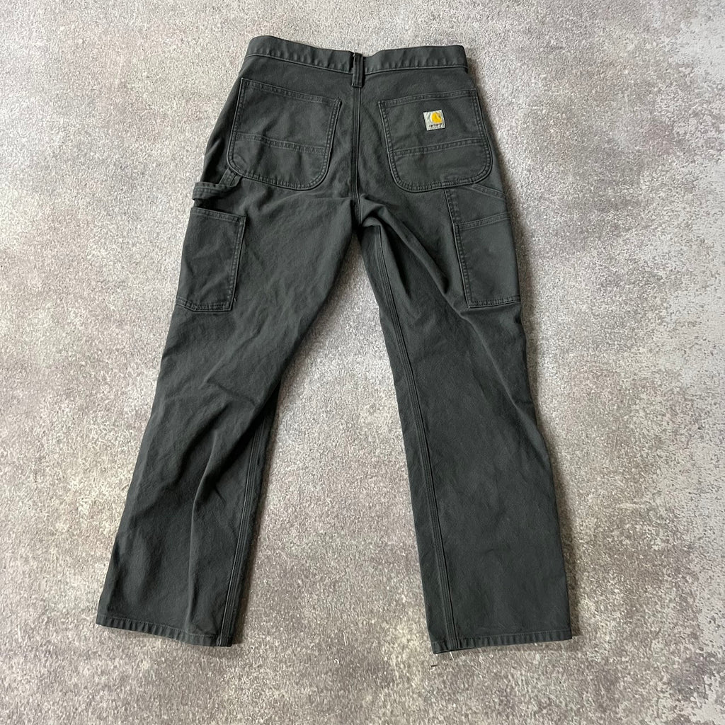 Modern Carhartt Workwear Faded Relaxed Gray Streetwear Pants 31x30
