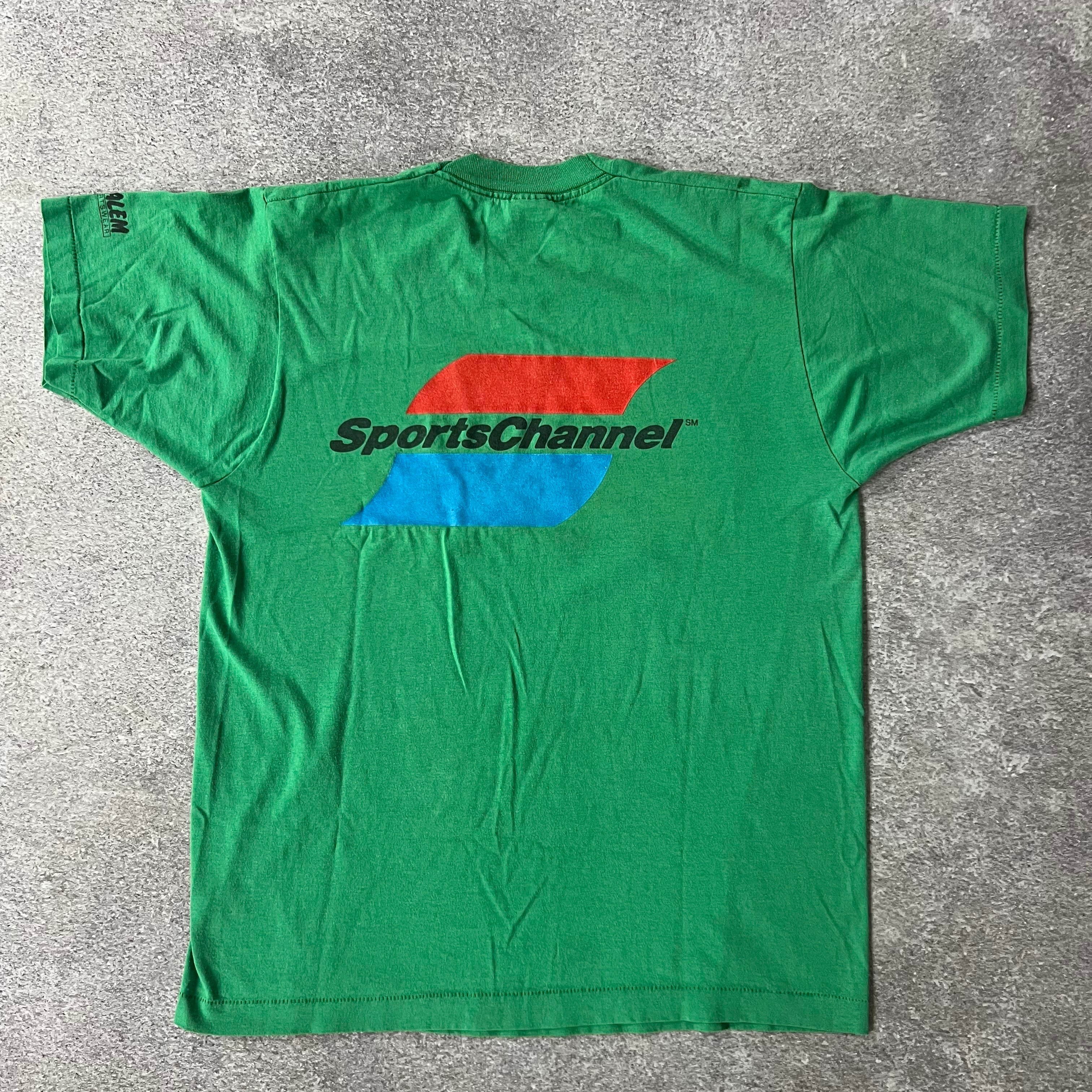 90s Boston Celtics Salem Sportswear Back Graphic Single Stitch Tee XL