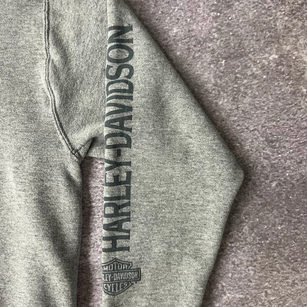 Y2K Harley Davidson Portland, Maine Gray Worn In Hoodie M