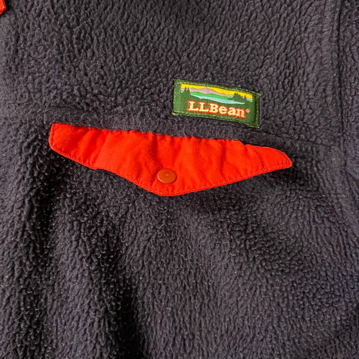 90s LL Bean Sherpa Lined Made in USA Vintage Outdoor Zip Up L