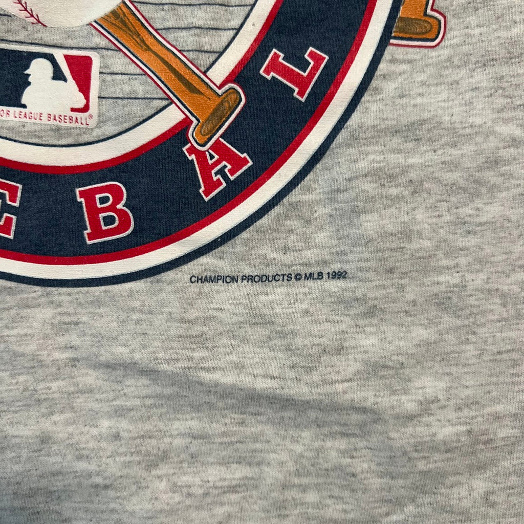 90s New York Yankees MLB Hanes Big Logo Single Stitch Faded Vintage Tee XL