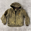 2010s Carhartt Brown Heavyweight Hooded Jacket L