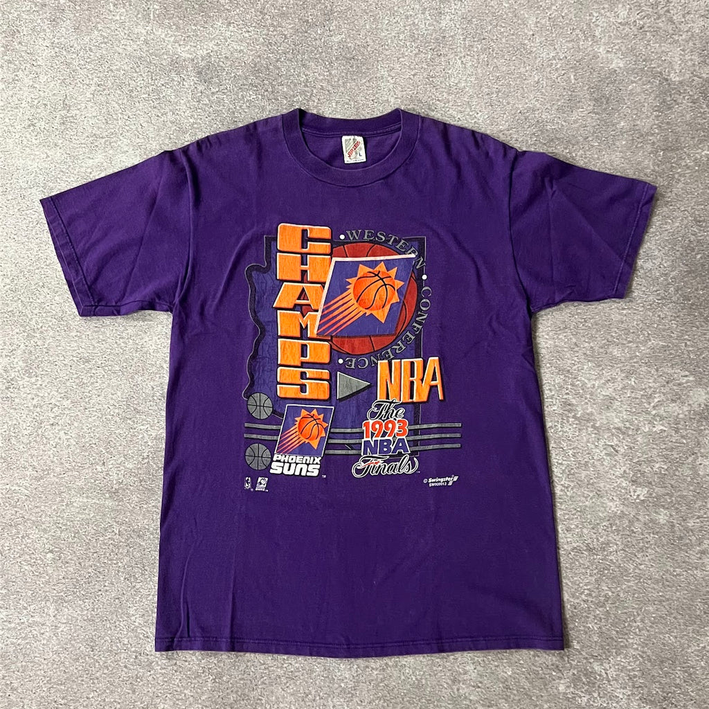 90s Phoenix Suns Jerzees Big Logo Worn In Tee L