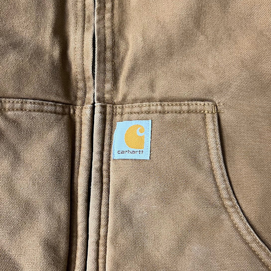 Modern Carhartt Kids Quilt Lined Workwear Outdoor Tan Jacket M
