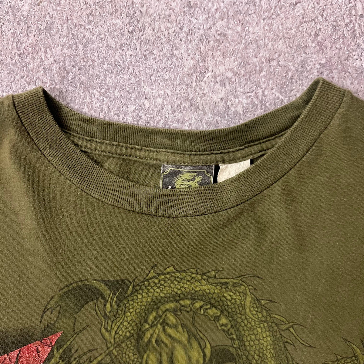 Y2K Silver Strand Graphic Faded Double Stitch Vintage Tee XL