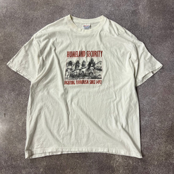 Y2K Hanes Faded Double Stitch Vintage Graphic Tee XL