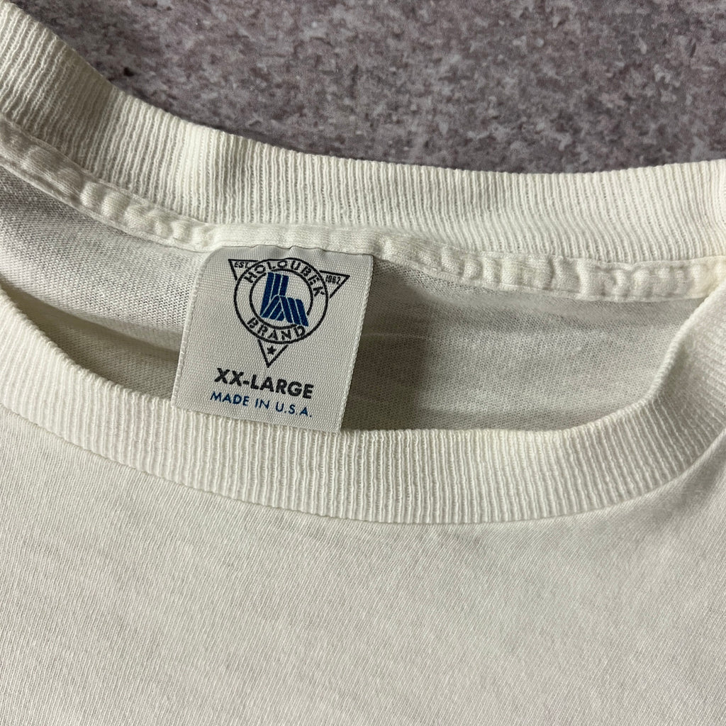 90s Holoubek Brand New Jersey White Back Graphic Tee 2XL