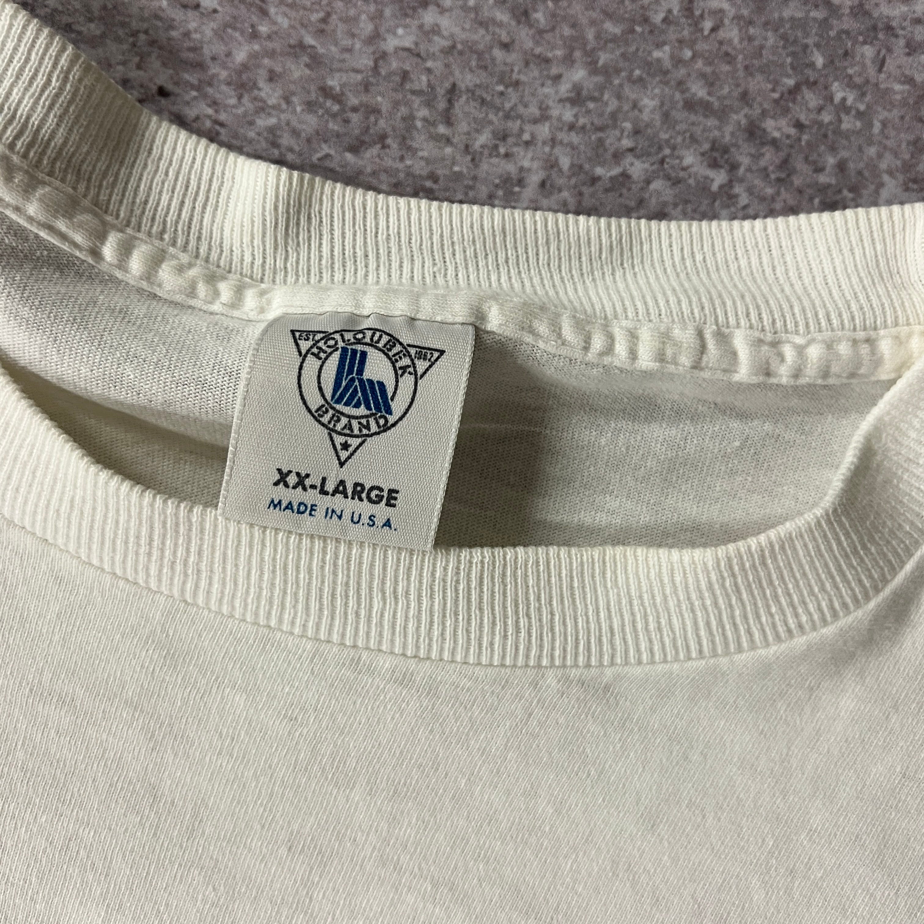 90s Holoubek Brand New Jersey White Back Graphic Tee 2XL