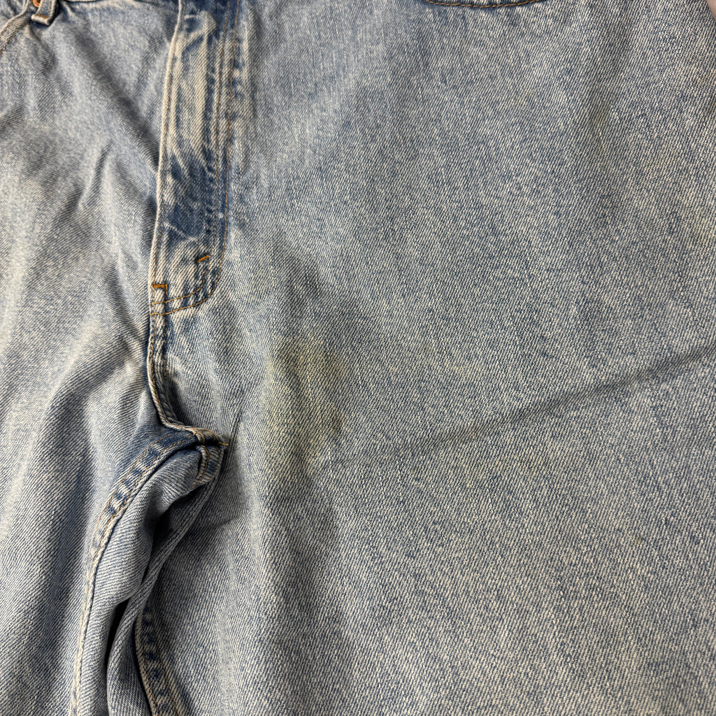 90s Levi's Blue Relaxed Worn In Jeans 38W x 30L