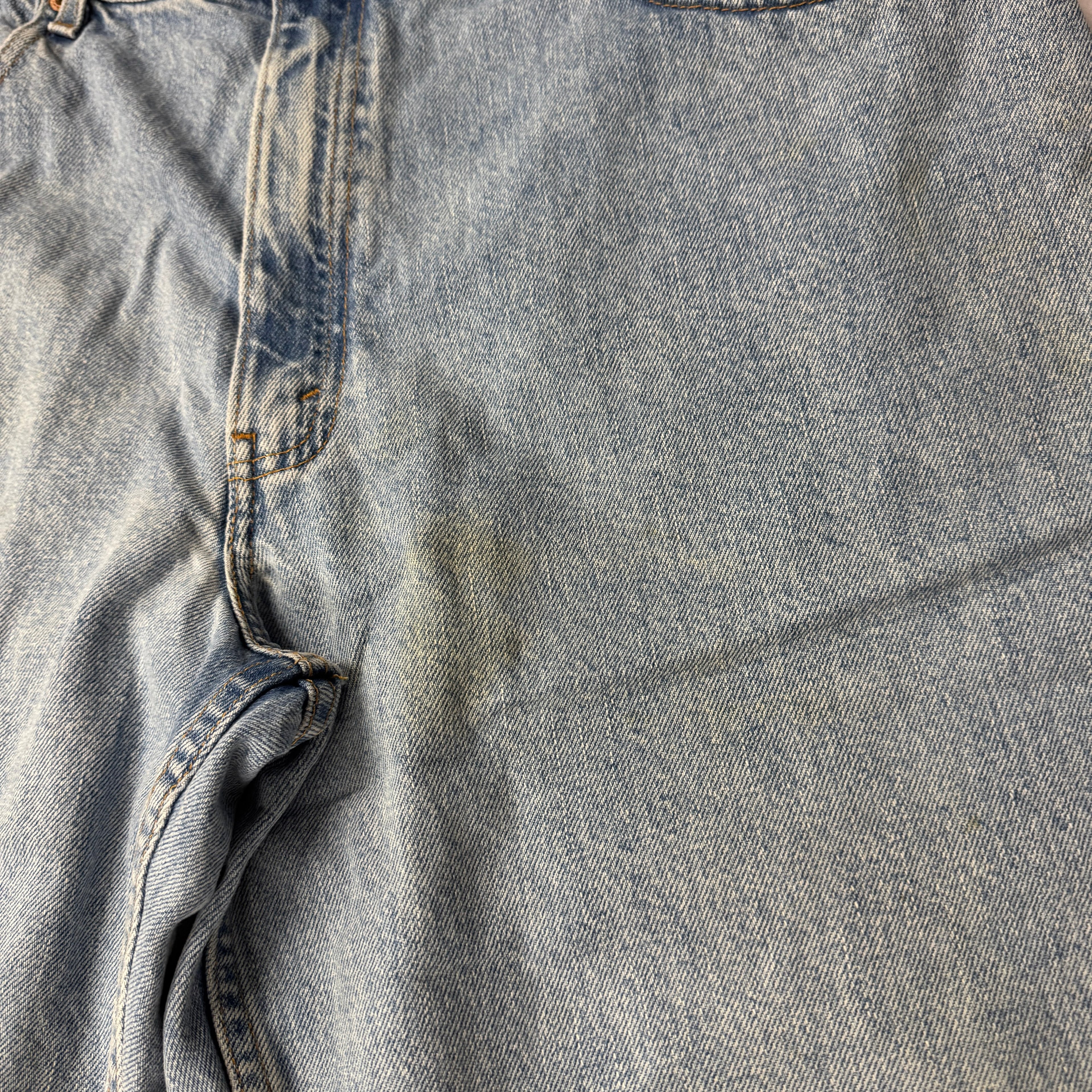 90s Levi's Blue Relaxed Worn In Jeans 38W x 30L