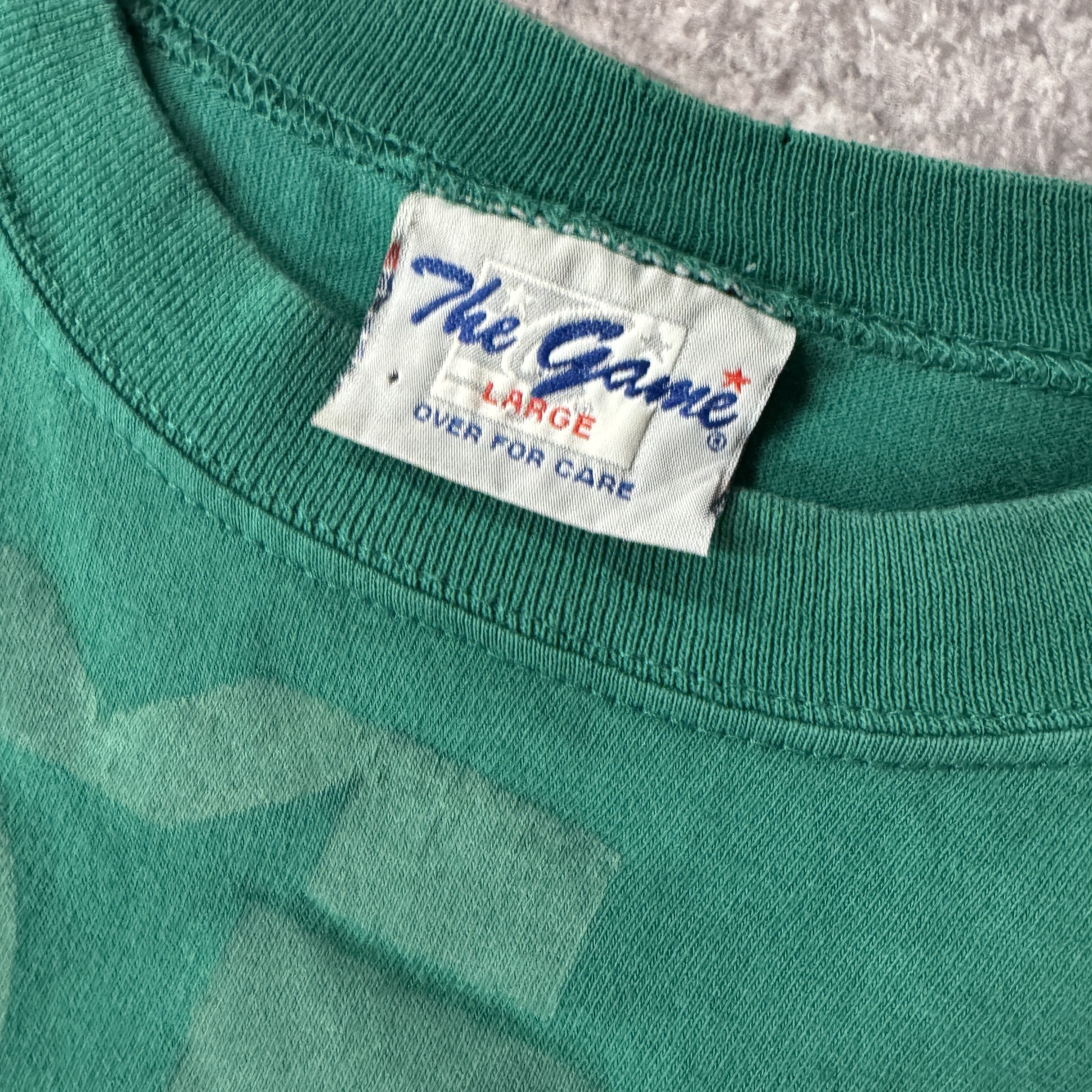 90s Miami Dolphins The Game Big Logo Single Stitch Tee L