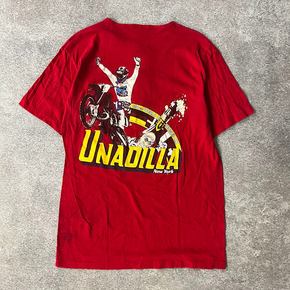 80s Unadilla NY 250cc World Championship Motocross Single Stitch Red Tee L