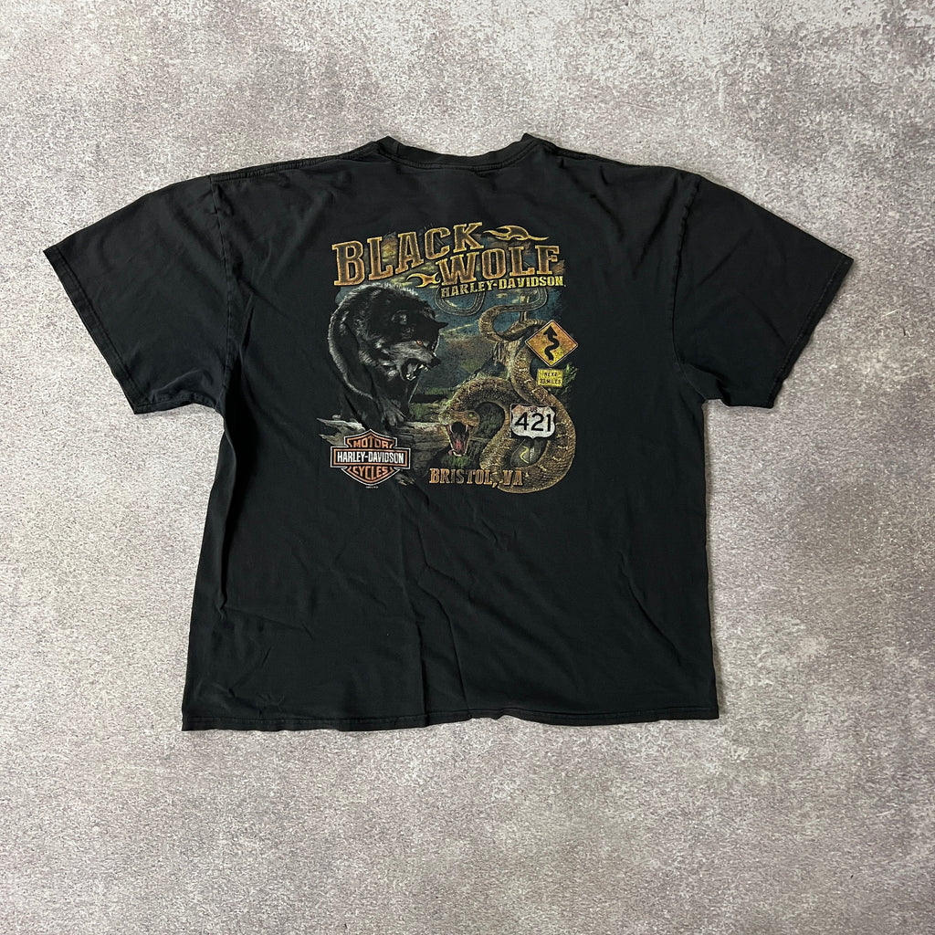 2010s Harley Davidson Bristol, VA Distressed Tee XXL