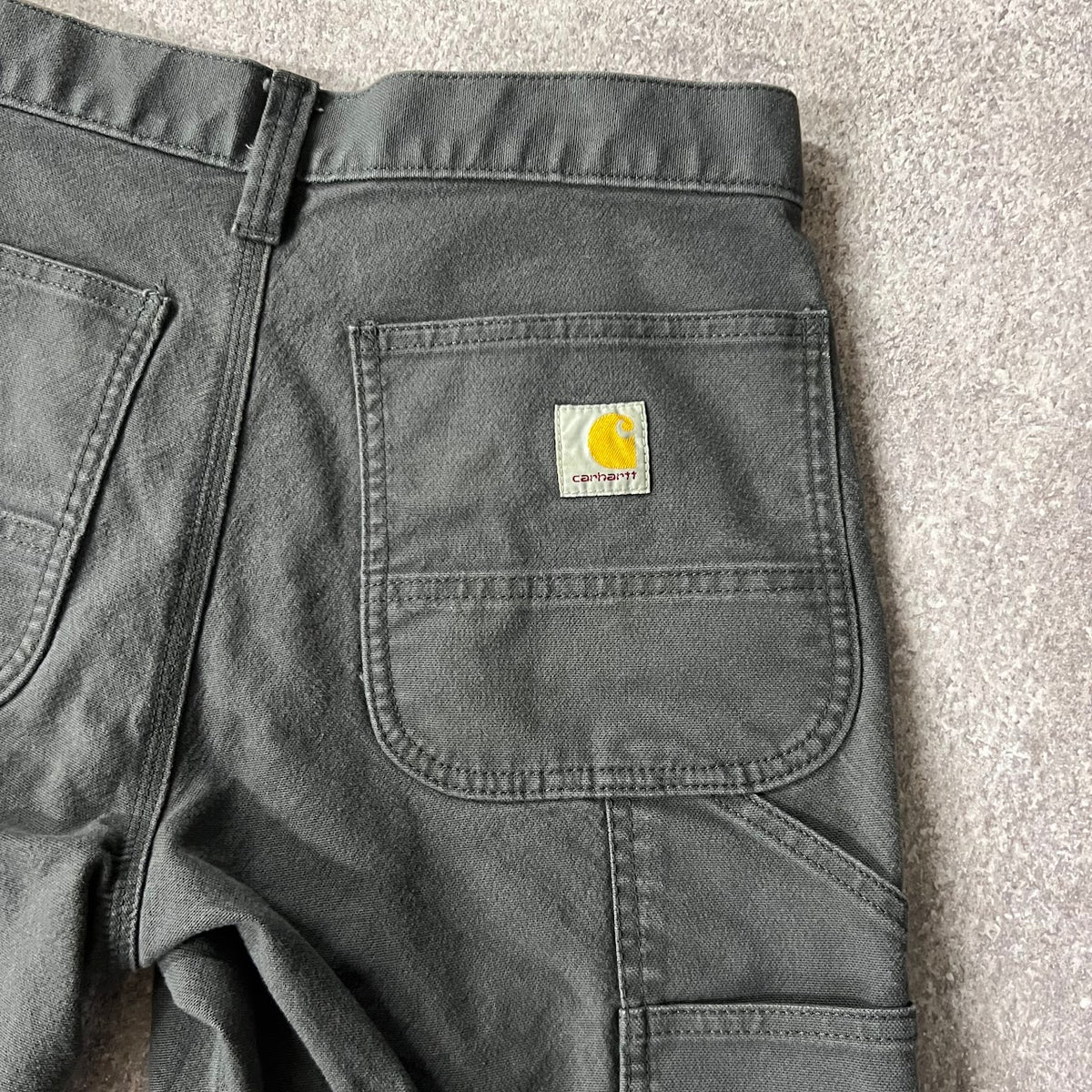Modern Carhartt Workwear Faded Relaxed Gray Streetwear Pants 31x30