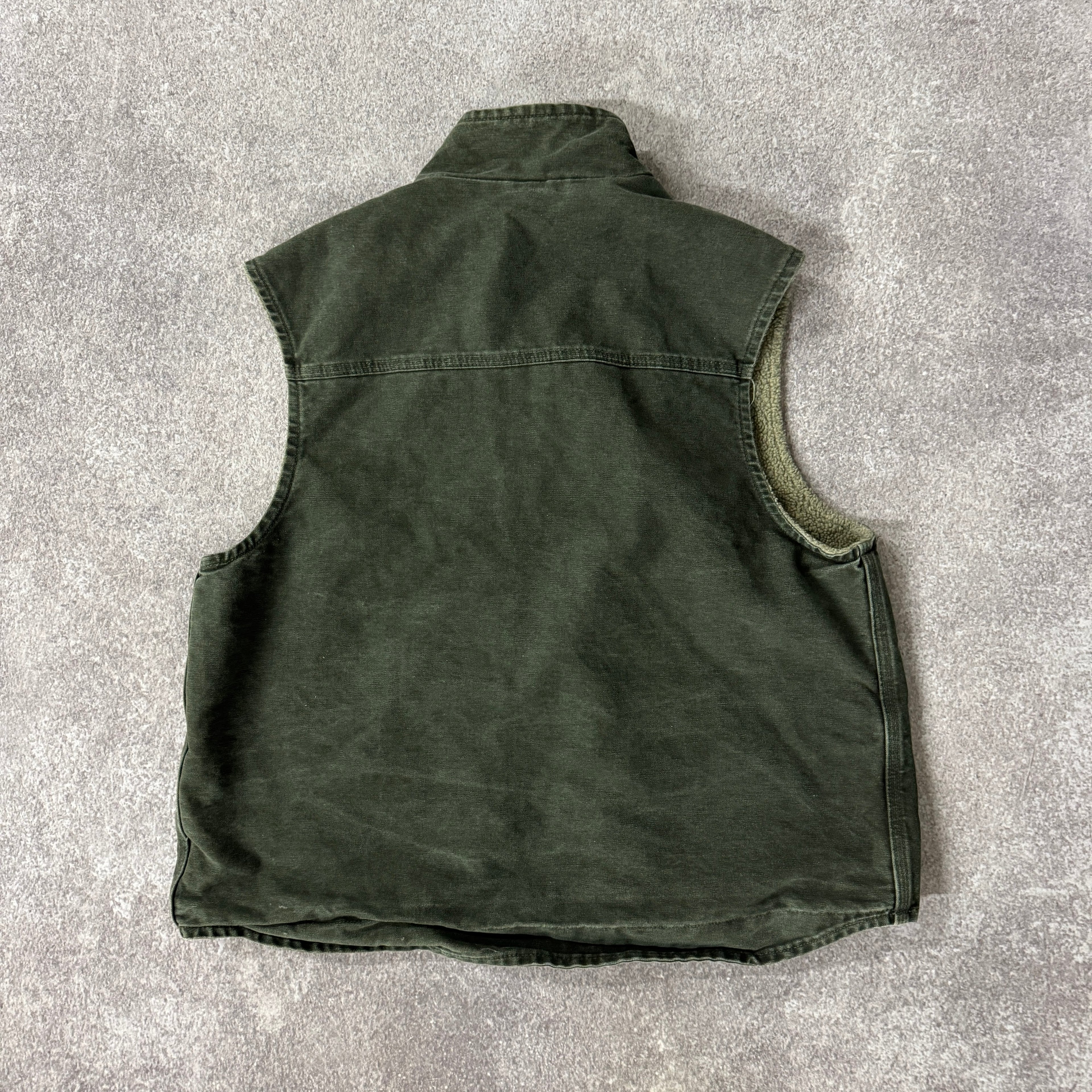 Y2K Carhartt Green Heavyweight Vest XL