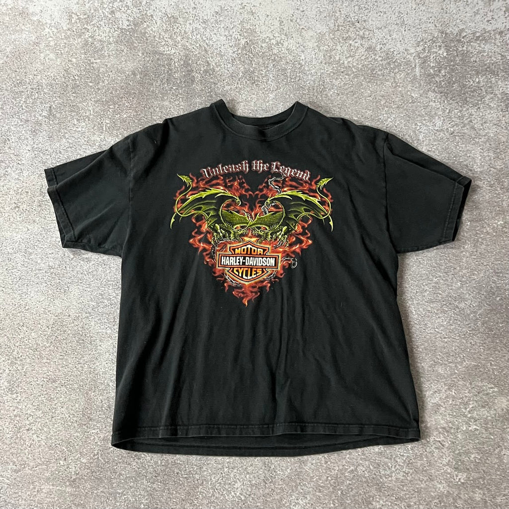 Y2K Harley Davidson Leesburg, FL Worn In Tee XL