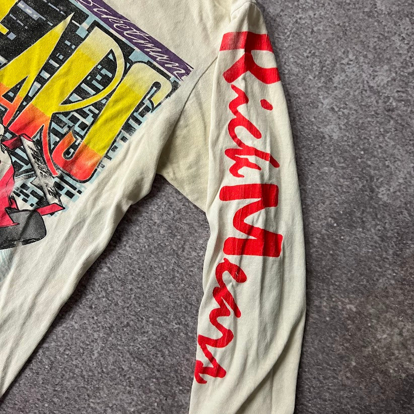 90s Rick Mears Racing Single Stitch Big Logo Long Sleeve Tee M