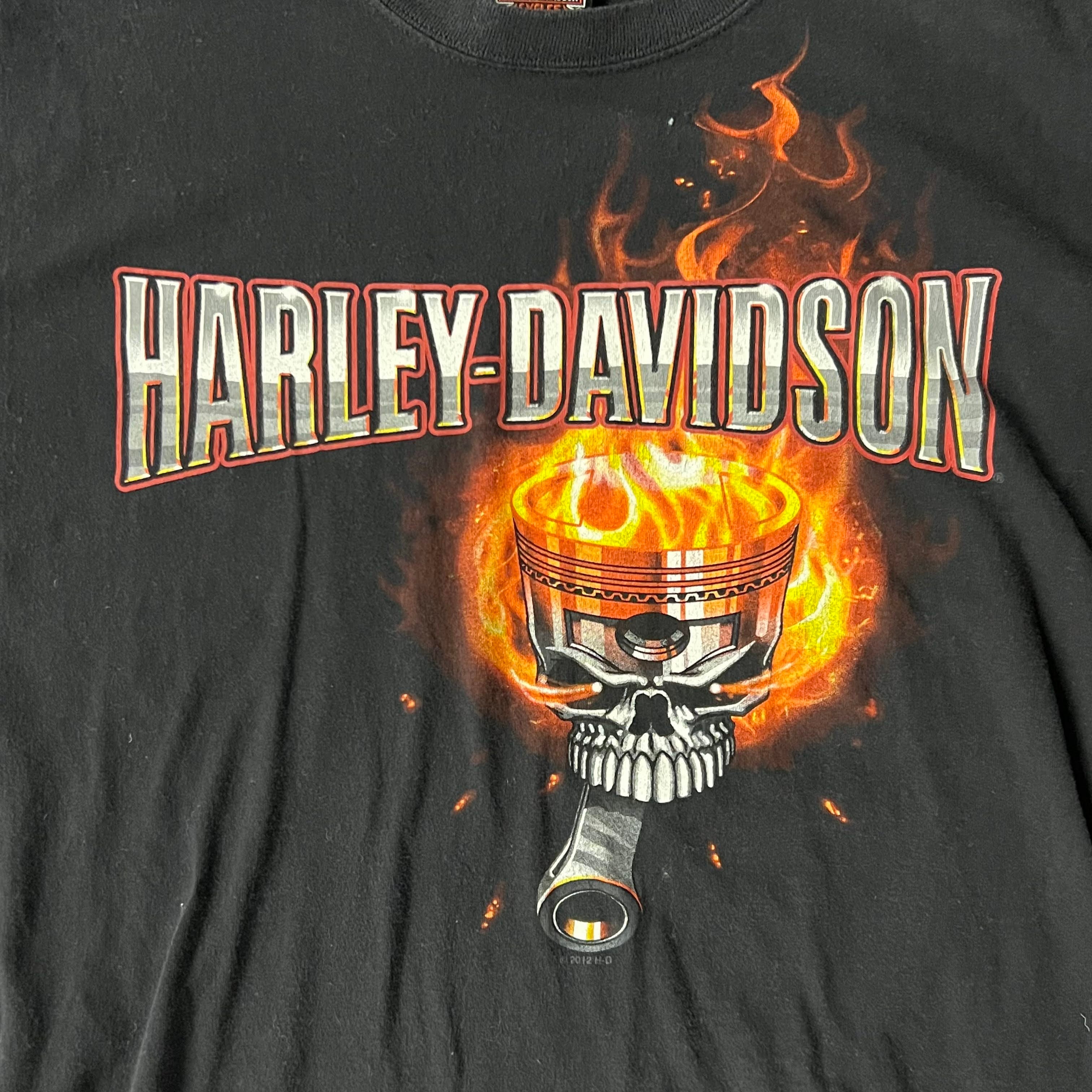 2010s Harley Davidson Palm Beach, Florida Worn In Tee L