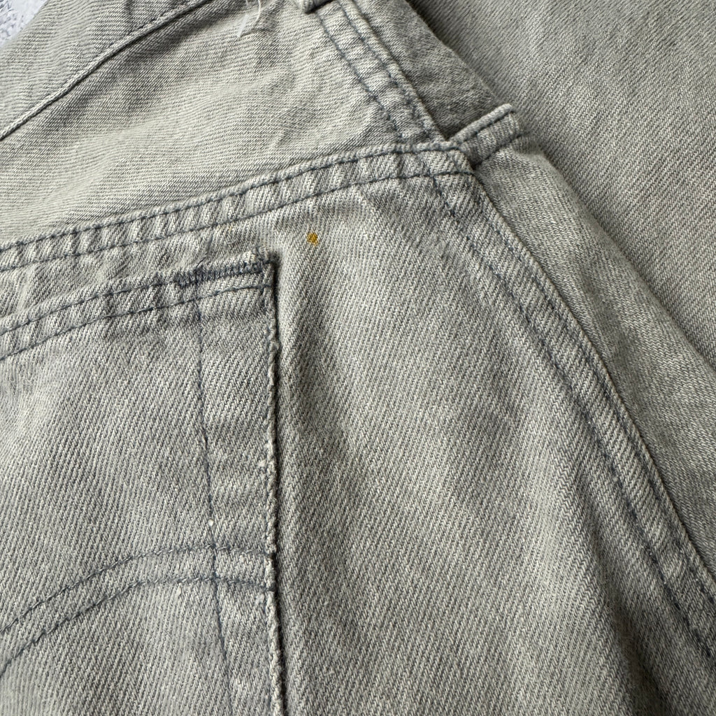 90s Levi's 501 Gray Worn In Jeans 33W x 36L