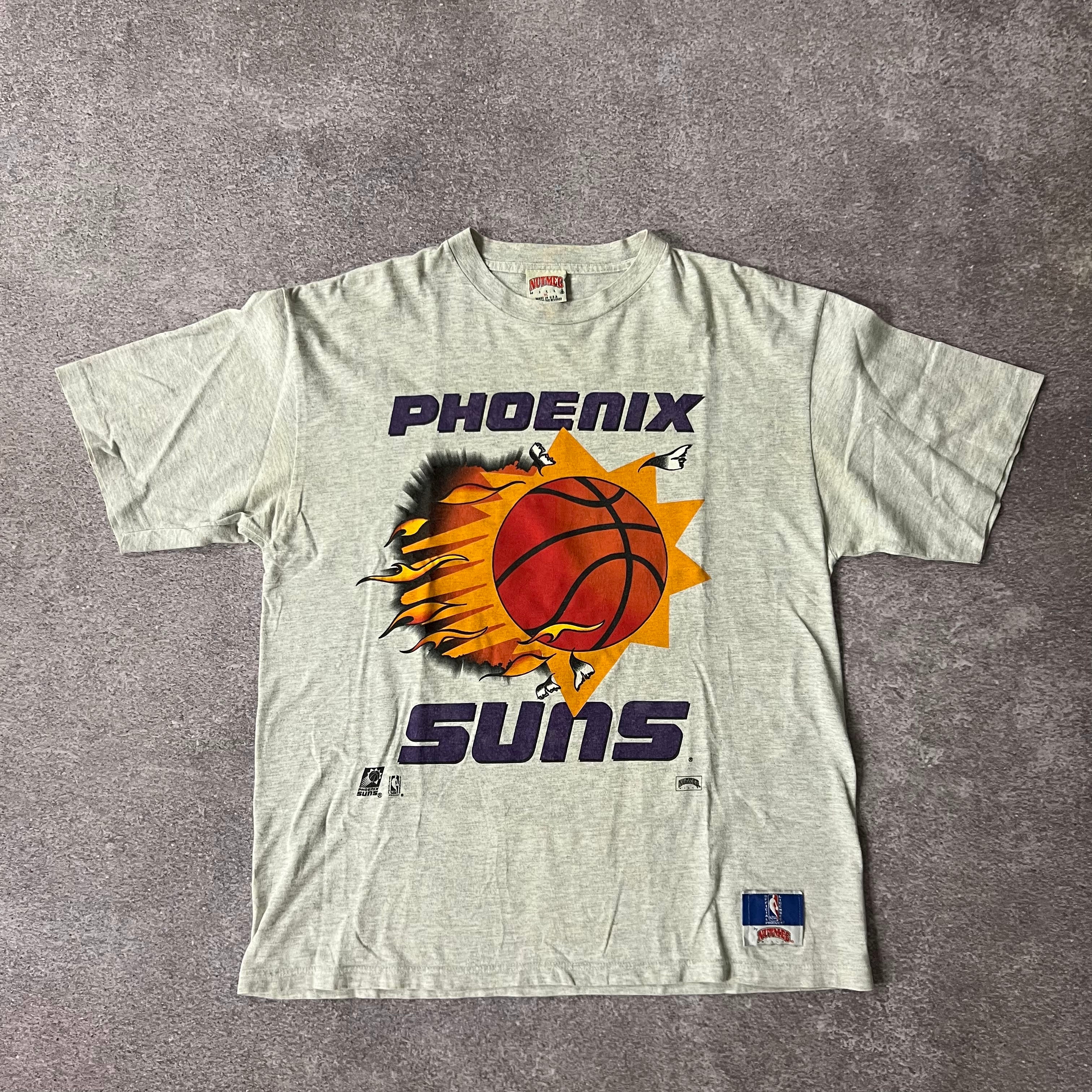 90s Phoenix Suns Nutmeg Mills Sun Faded Single Stitch Tee XL
