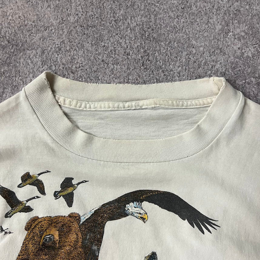 90s Single Stitch Vintage Outdoor Streetwear Graphic Tee L